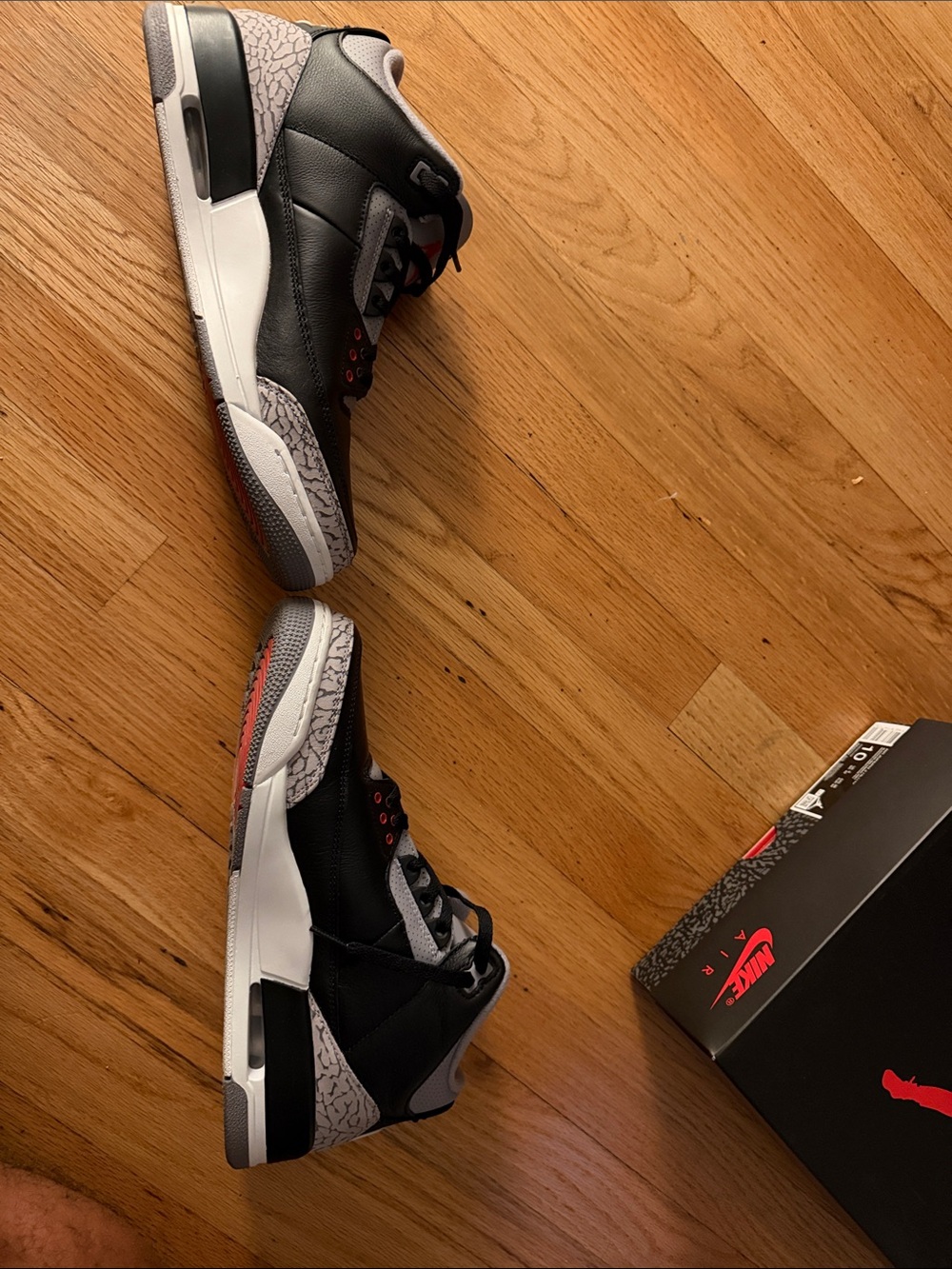 Jordan 3s Black Cement Mens Size 10